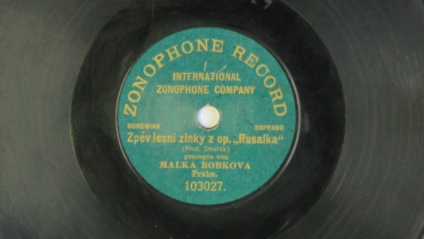 Nahrávka Málky Bobkové. Zdroj: Národní muzeum